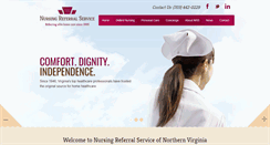 Desktop Screenshot of nursingreferralservice.com